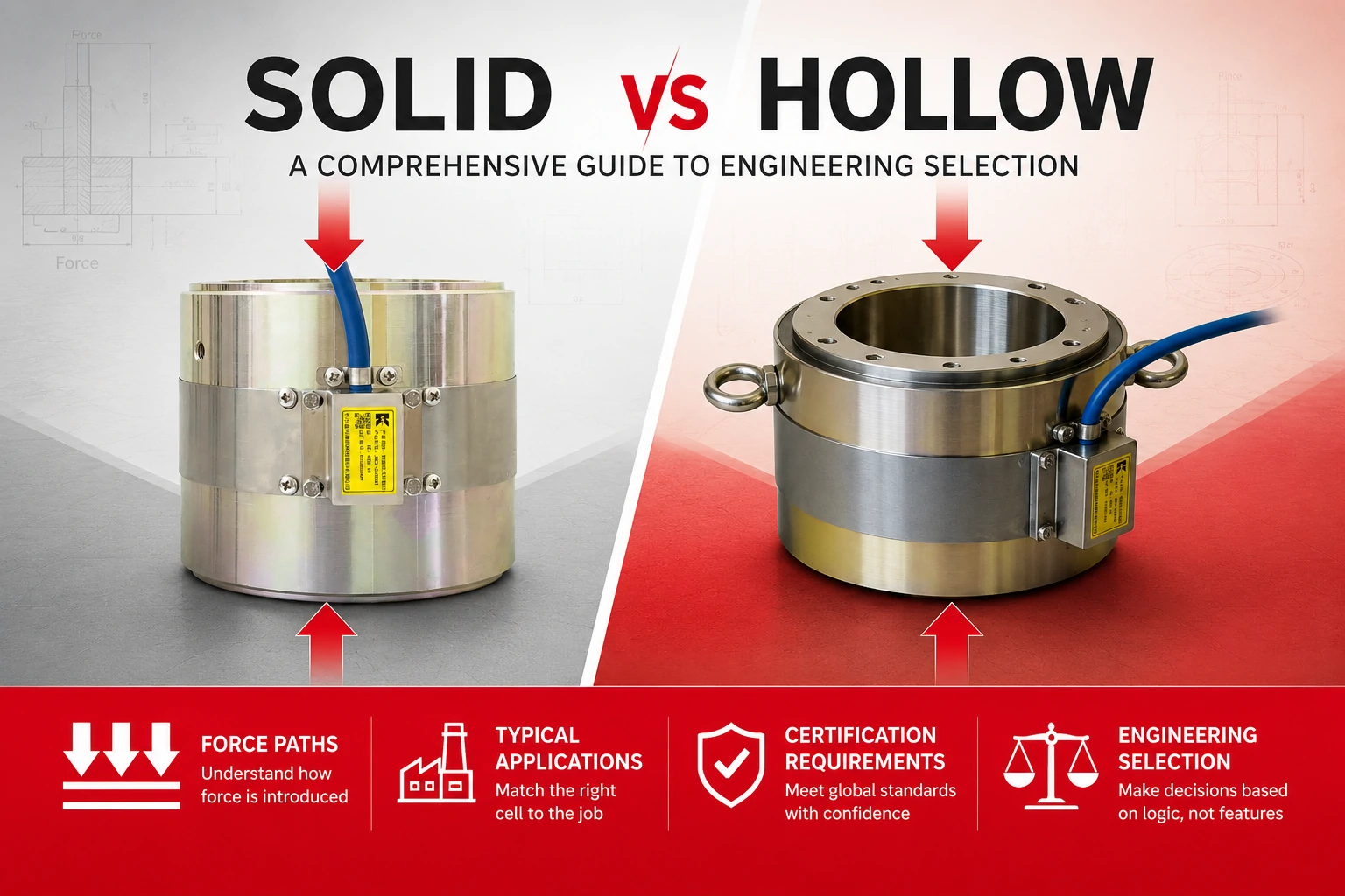 Solid vs Hollow Load Cell: Ένας ολοκληρωμένος οδηγός για την επιλογή μηχανικής (Διαδρομές δύναμης και τυπικές εφαρμογές και απαιτήσεις πιστοποίησης)